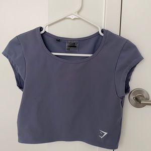 Gymshark Cap Sleeve Crop Top Size Medium